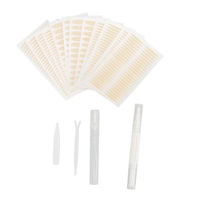 480pcs Double Eyelid Stickers 3 Different Shapes Strong Adhesion Water Resistant Lasting Eyelid
