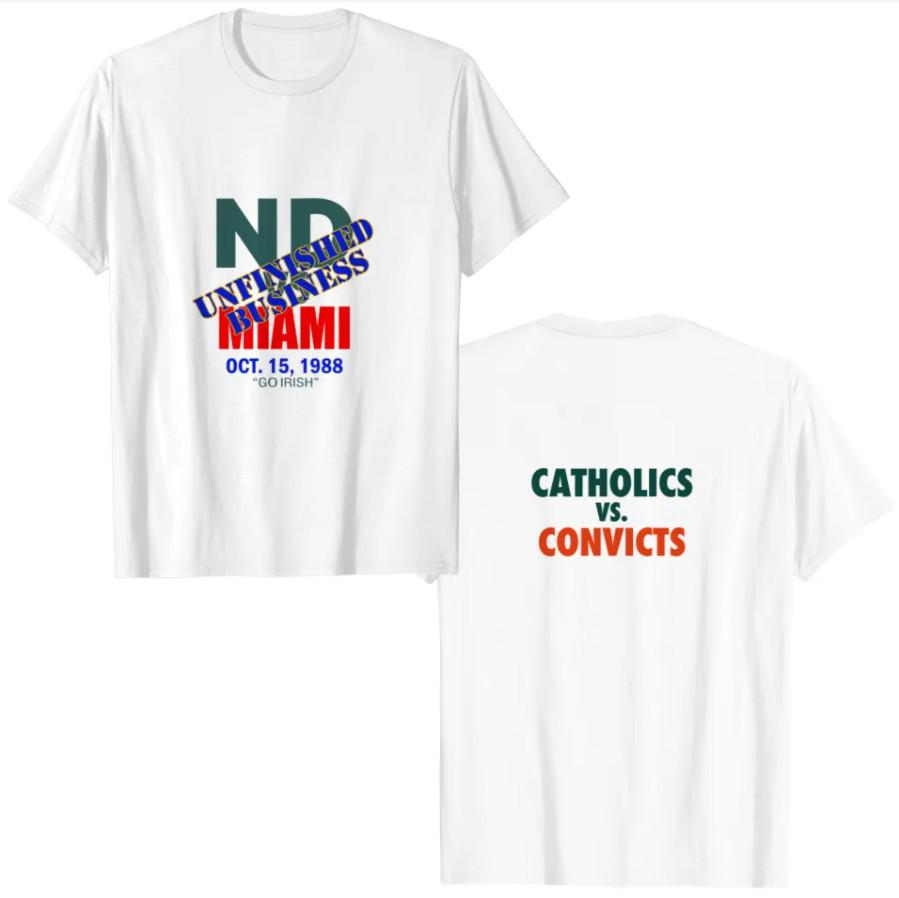 Catholics Vs Convicts 1988 Throwback Tee – Vintage College Football Rivalry Shir