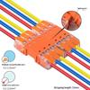1/2/4Pcs 2/3/4 In And 2/3/4 Out Cmk 64 Quick Lever Wire Connectors For Compact Plug Male Female Terminals Universal Blocks