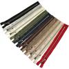 YKK Ball-Ended Zipper Set 10 Colors Silver 25cm