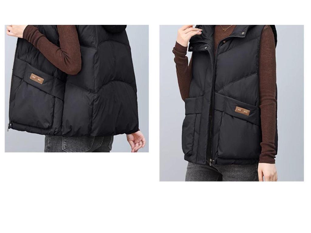 Damen Winter Kapuzen Daunenweste - 2025 Leichte, Verdickte Mode Trend für Mütter