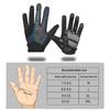 Cycling Gloves Colorful Reflective Full Finger Bike Gloves Touchscreen Shock Absorbing Anti Slip Bike Gloves for