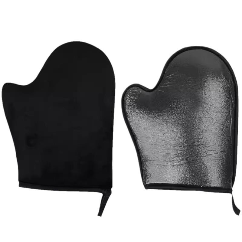 Rukavice na tělové mléko, samoopalovací rukavice, oboustranné, zabraňuje lepkavým rukou, aplikátor, rychleschnoucí flockovací rukavice, aplikátor na make-up