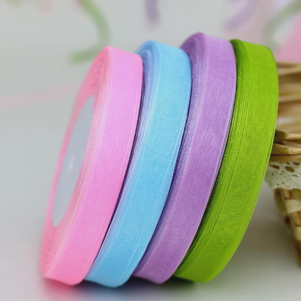 Snow Yarn Ribbon – 1.2cm Decorative Bow for Gift Boxes, Festivals & DIY, 45m