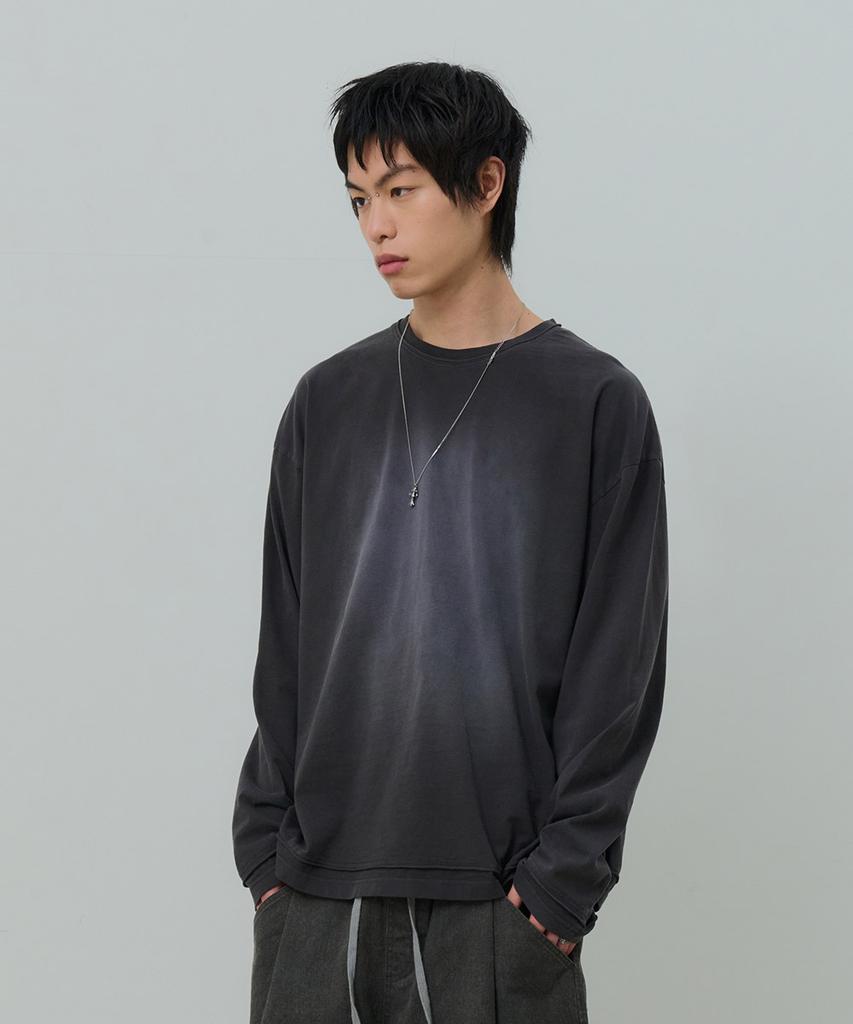 Desiledeu Raw Washed Long Sleeve T-Shirt-Fask5102B09