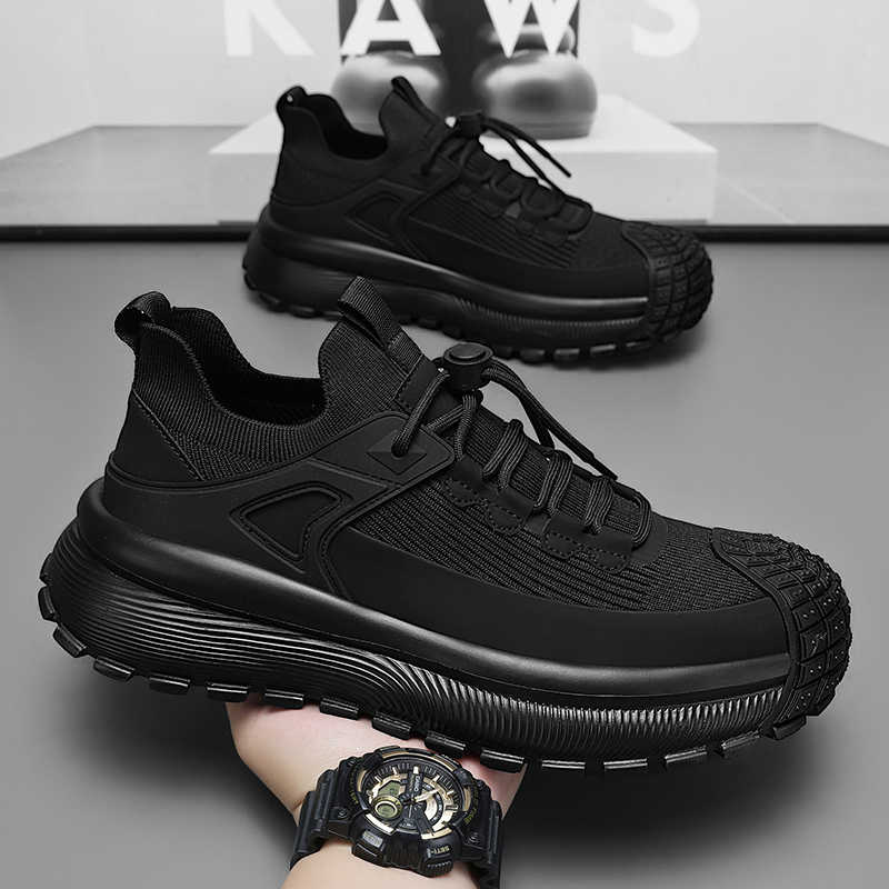 Fashion Lace-up Chunky Low Heel Dress Shoes Man Wedding Shoes Fashion Tenis Sneakers Sports Joggings Sports-leisure Comfortable