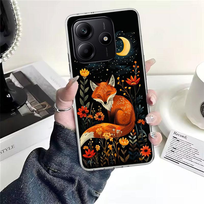 Animal Fox Soft Phone Case For Xiaomi Redmi Note 15 14 14S 13 12 Pro Plus 12S 11 11S 11E 10 10S 11T 5G Fundas Coque Redmi Note 1