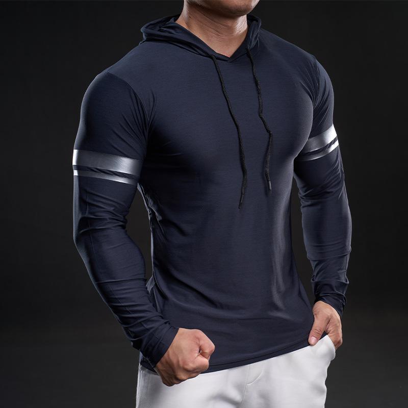 Running Fast Drying Clothes Long-sleeved T-shirt Men's Winter Training Fitness Sports Autumn and Winter Hiking Clothes Top Loose Base