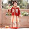 Anneyol Girls' Winter Chinese New Year Hanfu Dress