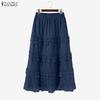 ZANZEA Women Summer Fashion Patchwork Lace Long Skirts