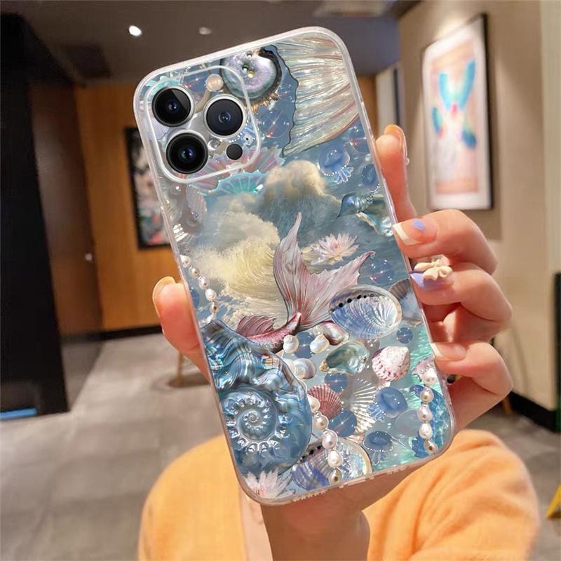 Shell Pearl Phone Case For Iphone 17ProMax 17 Pro Air 16 15 14 13 Pro Max 16 15 14 13 Pro 15Plus