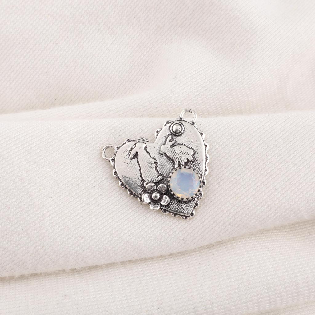 Milky Opal 925 Solid Sterling Silver Pendant, Handmade Gemstone Pendant Jewelry, Gifts For Wife Brand New Pendant