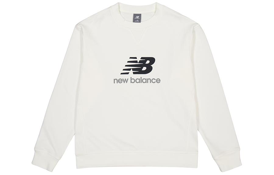 New Balance Sweatshirt Unisex White AMT41356-SST S