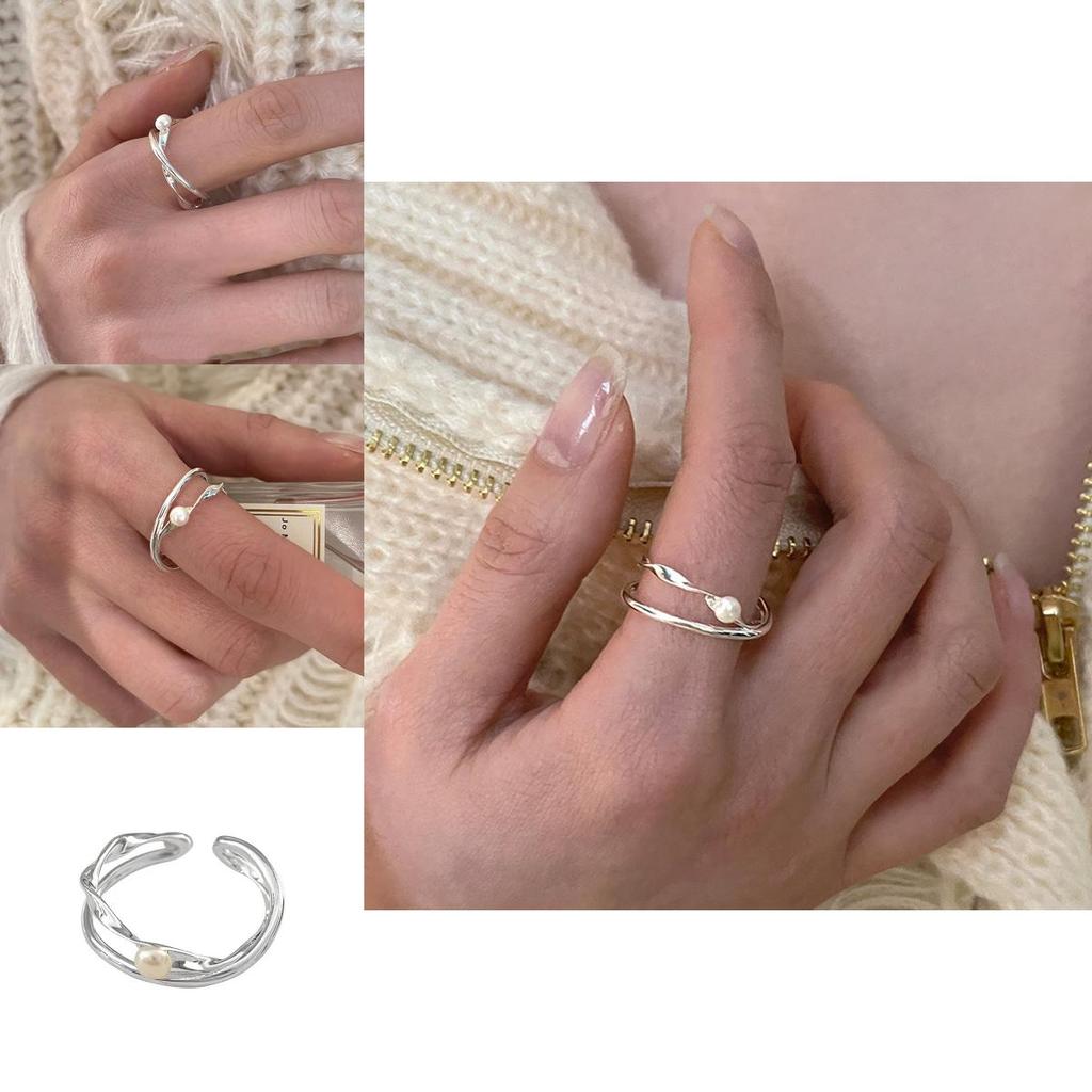 2023 Spring Chic Collection Copper Ring With Adjustable Design And Freshwater Pearl
