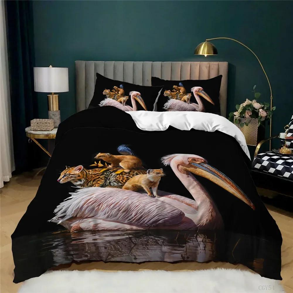 Nightmare Before Christmas  Duvet Cover with Pillow Cover Bed Sets Jack and Sally 3D Skull Christmas Bedding Set Bedroom Decor