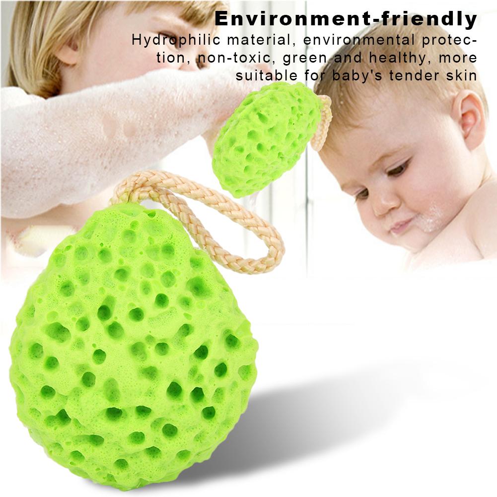 2 Pcs Baby Infant Bath Sponge Rub Body Soft Bath Scrubber Child Shower Foaming