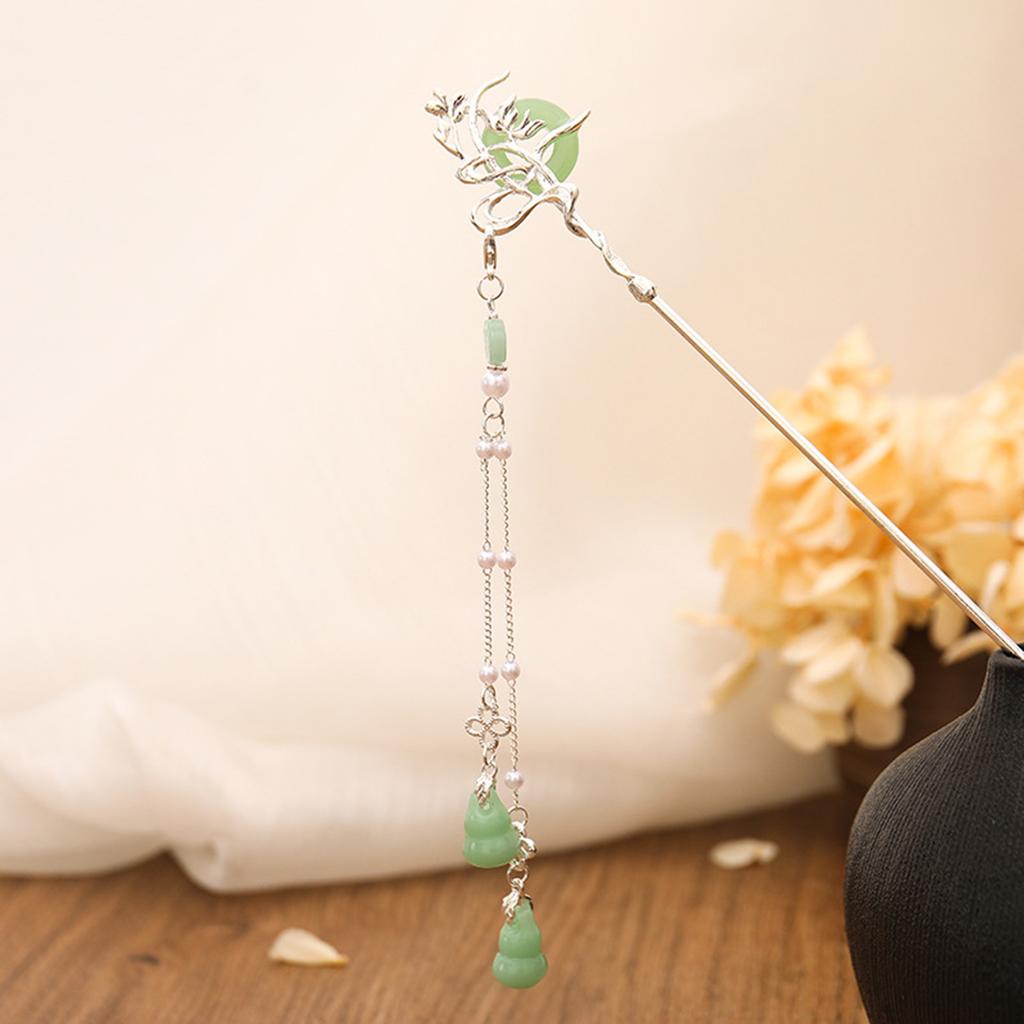 Ancient Tassel Hairpin Chinese Classic Hair Stick Chopstick Handmade Lotus Hair Clasp Tiaras Vintagr Wedding Hair Accessoreis