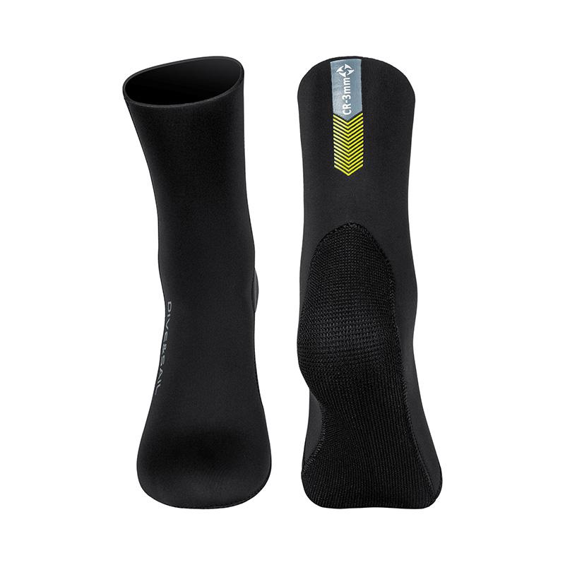 DIVE&SAIL 3mm Neoprene Rubber Warm Water-resistant Super Elastic Freediving Diving Socks S