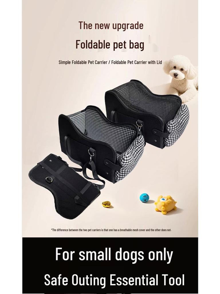 Portable Pet Car Bed & Safety Seat for Dogs and Cats