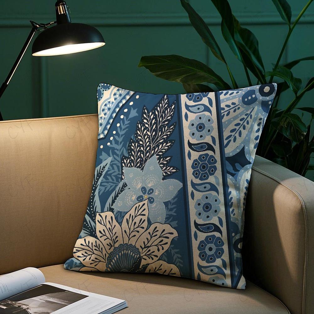 Badik Indonesien Batik Design Kissenbezug Milbenschutz Kissen Unsichtbarer Reißverschluss seidig kurzer Plüsch Sofakissenbezug