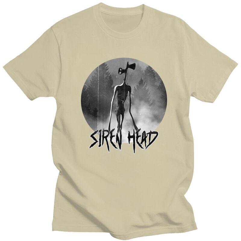 Fashion Creepy Siren Head Horror T Shirts Unisex Tshirts Streetwear Casual Graphic Tee Tops Loose Oversized Clothes