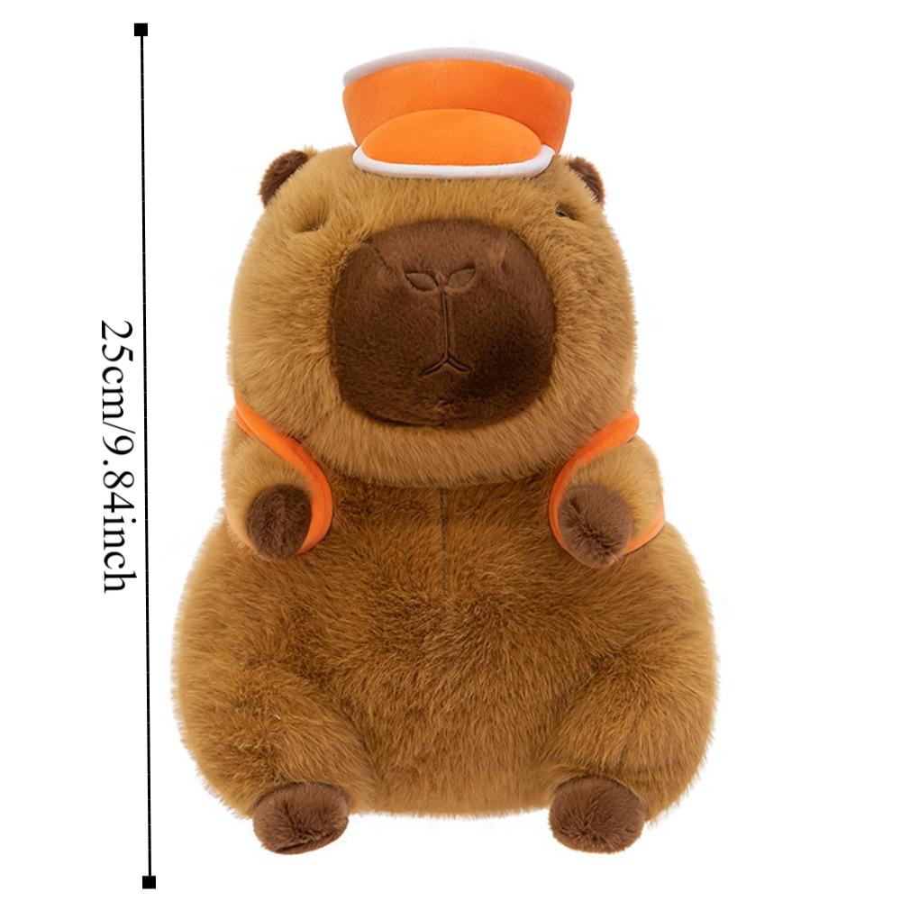 Fluffy Basketball Backpack Capybara Doll Stuffed Capybara Fluffty Doll  Kids Birthday Gifts