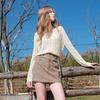 SanCai 2026 Spring Nomadic Style Openwork Knit Pullover
