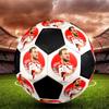 HurriKane Printed Size 5 Soccer Ball, Machine-Stitched PVC, Durable & High Bounce, All Ages Fit, fan merchandise, matches & outdoor use.