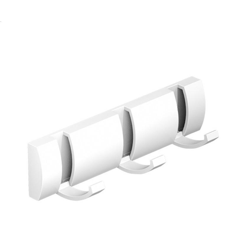 Mounted Hook Wall Floating Coat Rack Space Saving High Load Bearing Solid Color