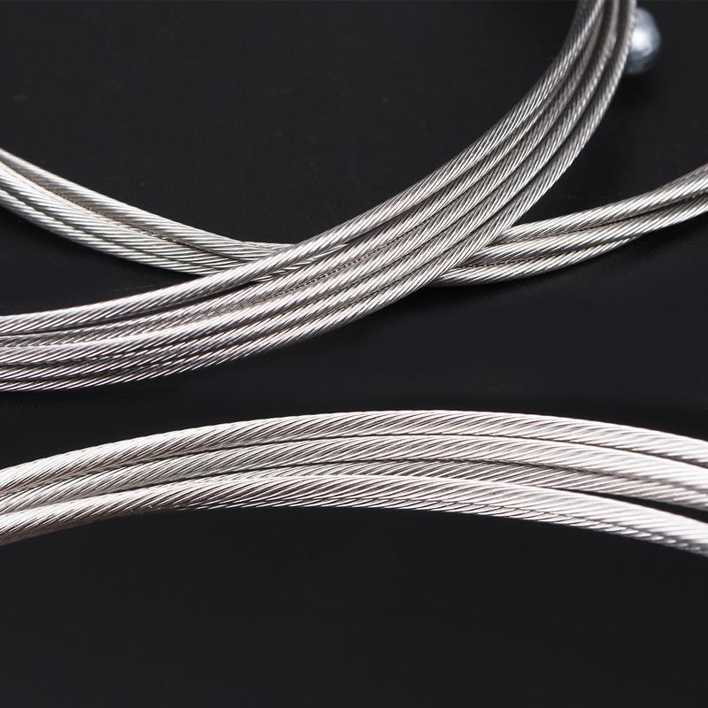 10PCS MTB Bicycle Brake Line Stainless Steel Gear Shift Cable 1.7/2M Road Bike Speed Line Fixed Gear Inner CableWire for Cycling