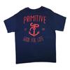 Vintage Primitive Apparel Double Sided T-shirt Large Blue Y2K Streetwear Skate Surf Tee