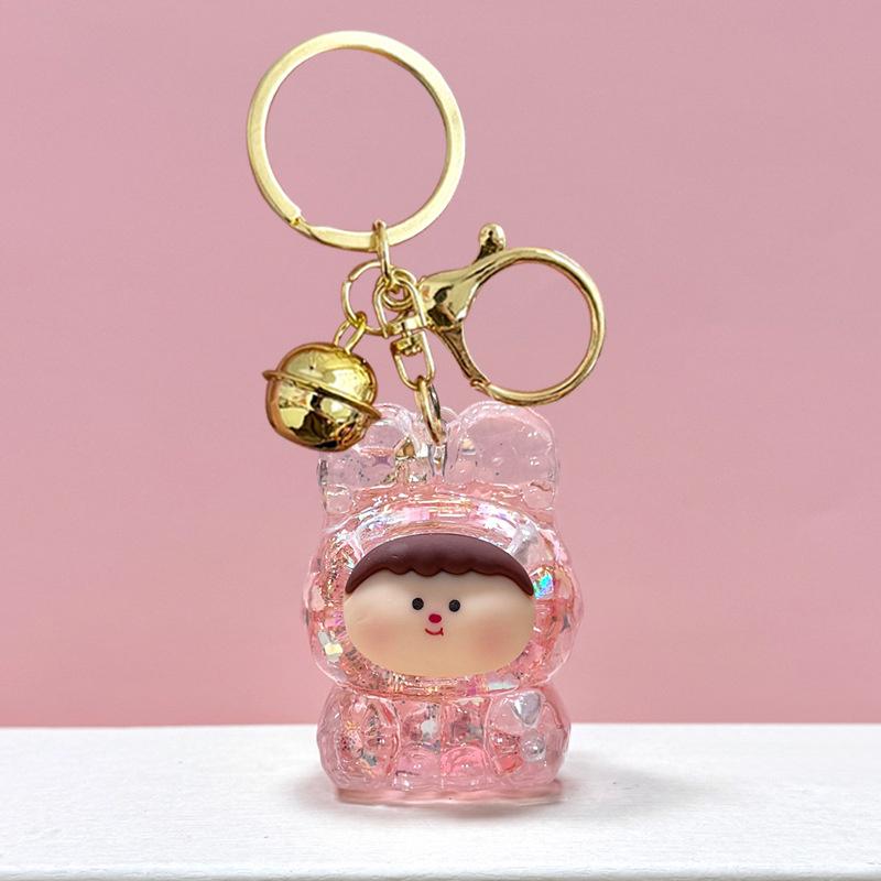 Акрил в масло зыбучие пески мигающий брелок Лилит сумка кулон настольный орнамент брелок — фото 4