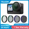 TELESIN CPL ND8 ND16 ND32 UV VND Quick Release Lens Filter for DJI OSMO Action 6 Filter Frame For DJI Action6 Camera Accessories