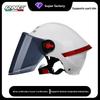 [Custom] Summer Half Helmet for Motorcycle/Electric Bike Unisex Safety with Sun-Protective Clear Visor 3C/DOT Certified