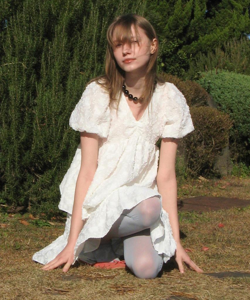 SINOON Jacquard Ribbon Blouse (White)
