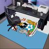Coven-try Football Club Crest Printed Office Carpet Chair Cushion  Entryway Rug, Rugs for Living Room, Bedroom Christmas gifts