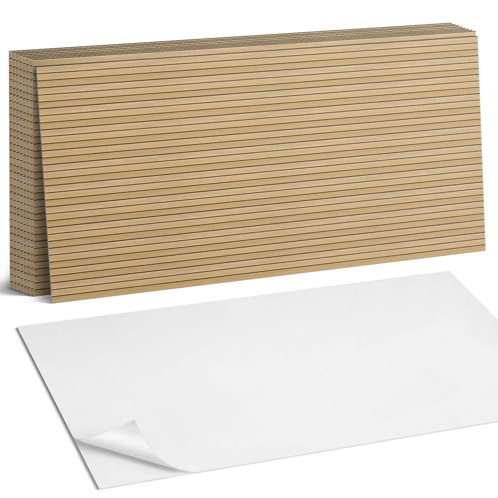 Naklejane Kafelki Dekoracyjne Do Szybkiej Odmiany Ściany Równoległe Deski Drewna 10X40X20 Cm
