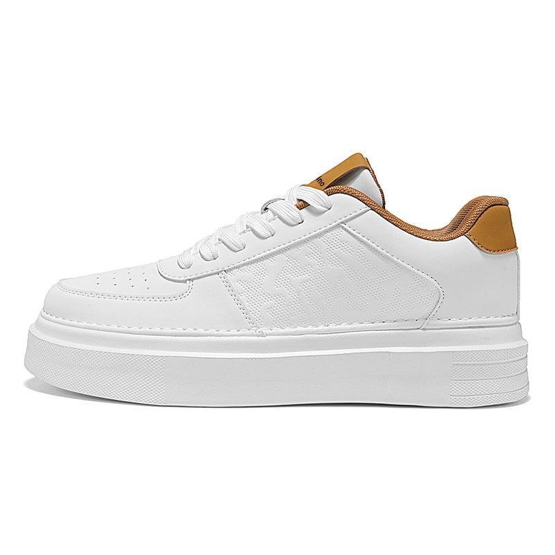 

Men s shoes 2025 spring new versatile platform heightening board shoes men s youth sports and leisure shoes fashion white shoes 44