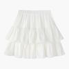 Summer Kawaii White Ruflles Skirt Women Fashion Slim Fit Chiffon Mini Skirts Giris Y2k All Match Elastic High Waist Black Skirt