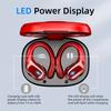 Nuevos Auriculares Inalámbricos Deportivos para Correr con Ganchos para las Orejas, Auriculares con Sonido de Graves HiFi, Pantalla LED Dual, Auriculares con Cancelación de Ruido, Micrófono Incorporado