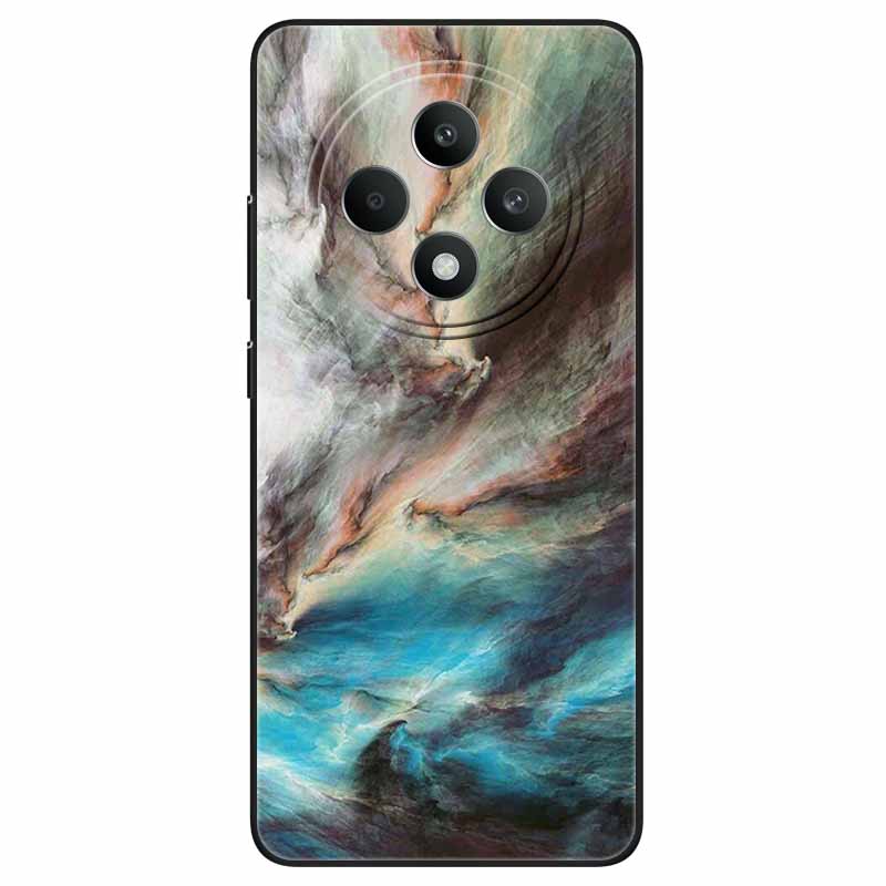 For OPPO Reno 12F 5G Case Cool Black Soft Silicone Cover for Oppo Reno12 FS Cartoon TPU Shell On Reno12 F Protective Funda Capas