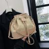 Fashionable Large Capacity Drawstring Bucket Bag For Women In Versatile Colors