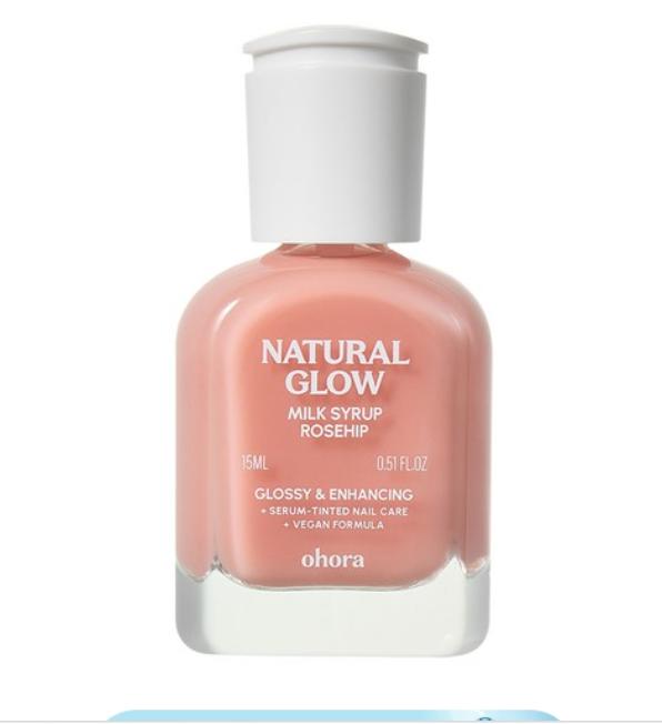 Ohora Natural Glow Milk Syrup Nail Strengthener with Rosehip 15ml