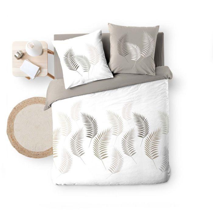 Housse de couette 200 x 200 cm + 2 taies – coton 57 fils – imprimé goyave