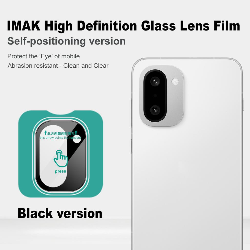 For OnePlus Ace 6T 5G Glass IMAK High Definition Glass Lens Film Self-positioning Version Black Version
