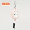 1Pcs 10M Clothesline Laundry Drying Rope Outdoor Clothes Line Windproof Anti-slip Retractable Cord for Hotel Camping Accessories
