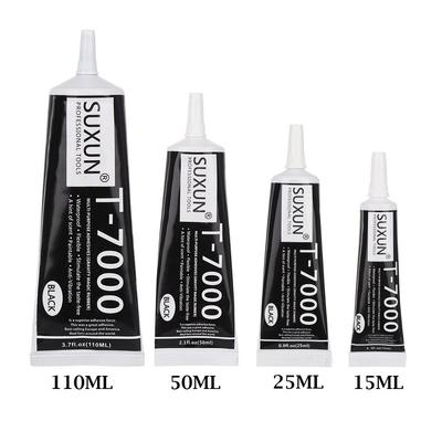 15/25/50/110ml Multifunktionell Svart Flytande Bärbar Praktisk Lim T-7000 Lim Reparationsverktyg Epoxiharts