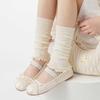 Sock Pile Pile Socks - Spring and Summer Pure Color Embroidered Leg Socks - Versatile and Slimming - Perfect for Children's Long Socks and Leggings
