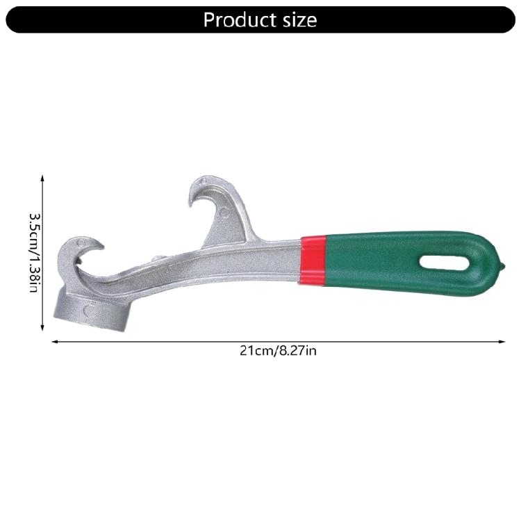 Metalowe narzędzie do otwierania wiadra z antypoślizgową gumową rączką Proste w obsłudze Otwieracz do pokrywek wiadra do łatwego otwierania puszek z farbą i pokrywek