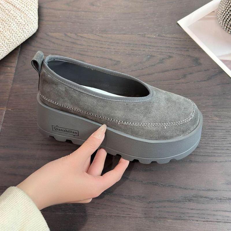Fashion Temperament Increases, Love Single Shoes, New Super Fire Versatile Thick-soled Muffin Shoes for Women